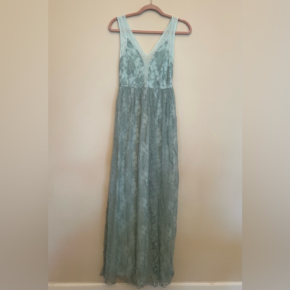 NWT ASOS Women’s Seafoam Green Lace Maxi Dress